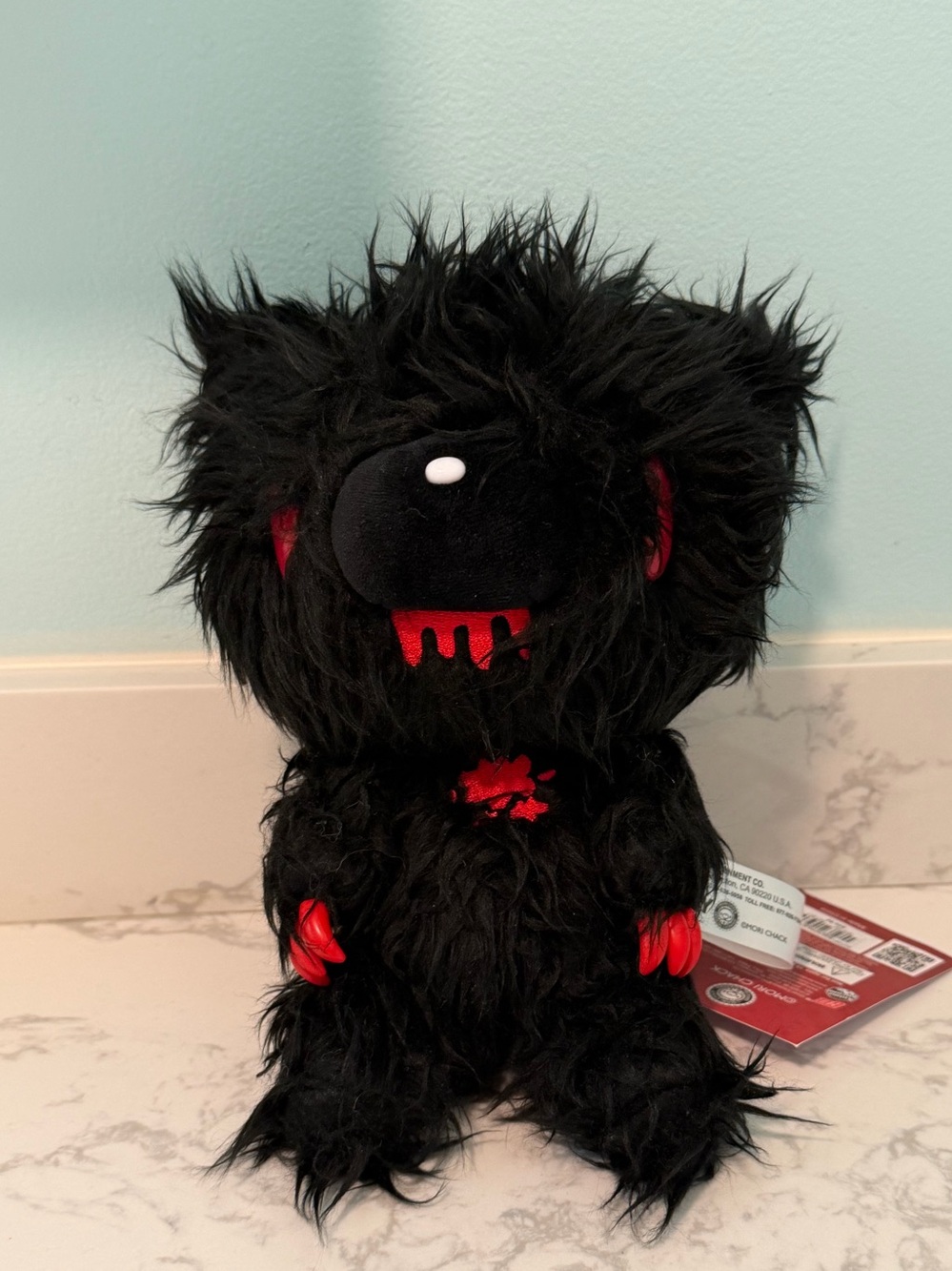 Chax GP Gloomy Bear Plush Creepy Claws Black 9” NWT